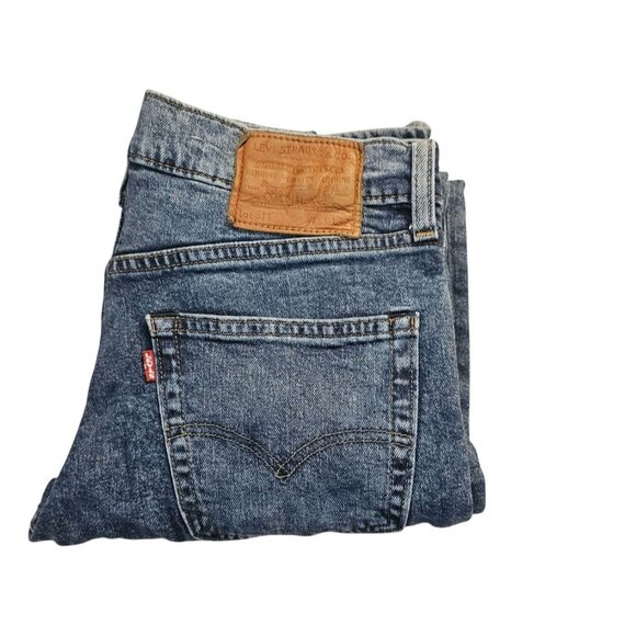 Levis 511 Mens Slim Fit Jeans Size 31x32 Blue Acid Washed Denim Y2K - Picture 2 of 9